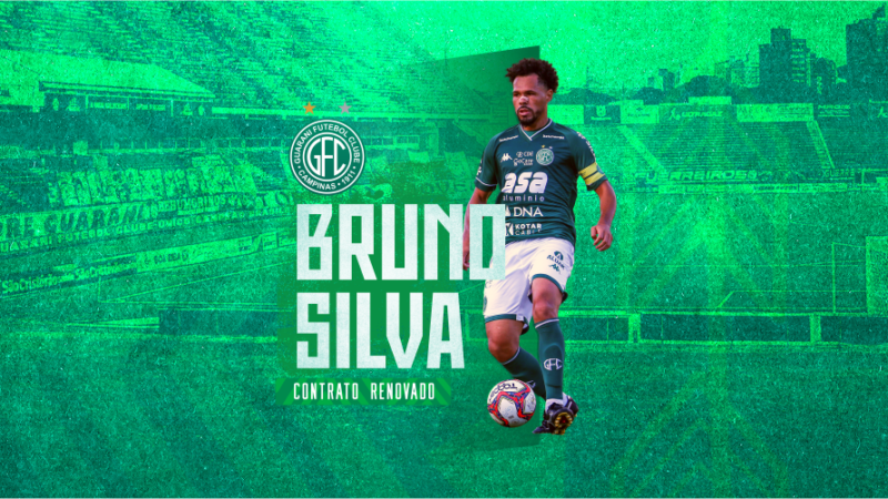 Guarani confirma permanência de Bruno Silva, mas não divulga duração de contrato