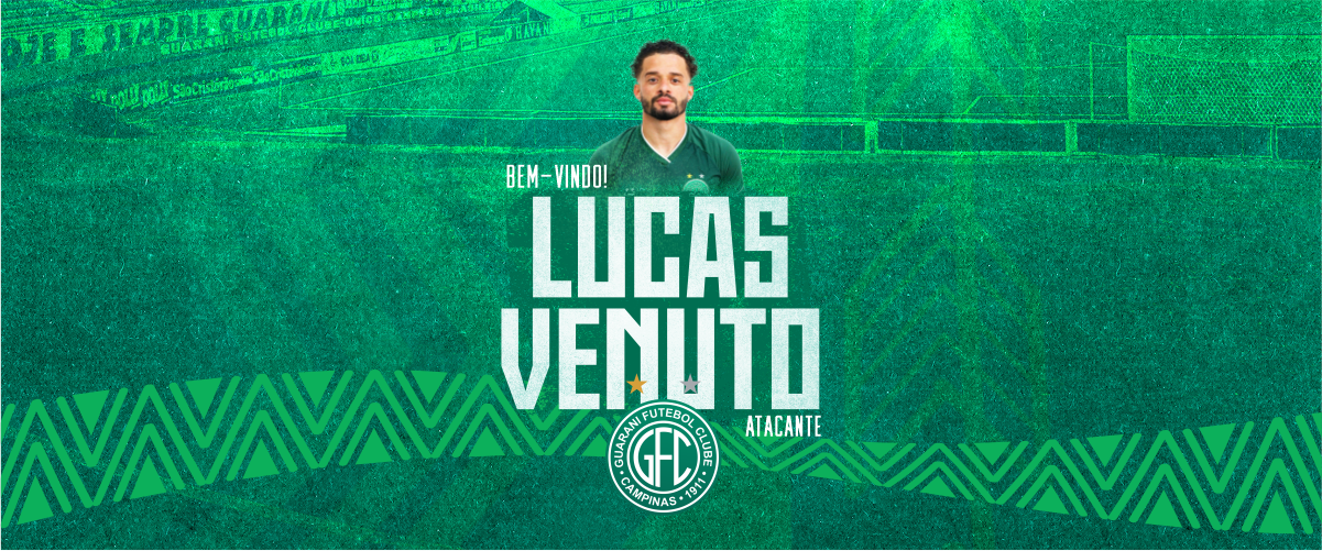 Já no clube há alguns dias, Lucas Venuto é oficializado pelo Guarani